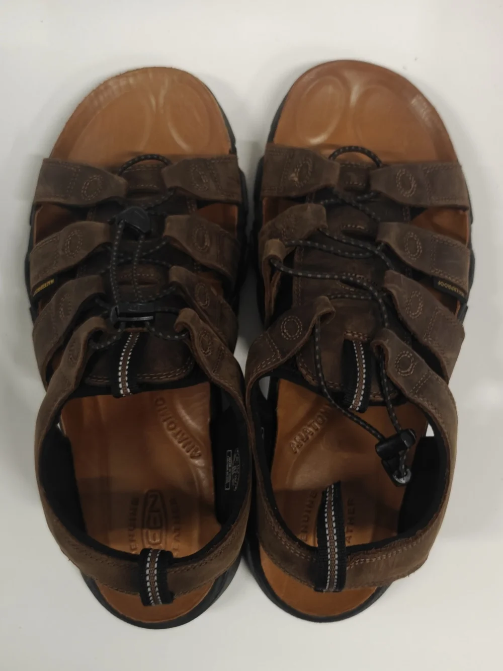 KEEN Daytona II Men’s Sandals Size 11.5 Brown Leather Outdoor Hiking Sport Sanda